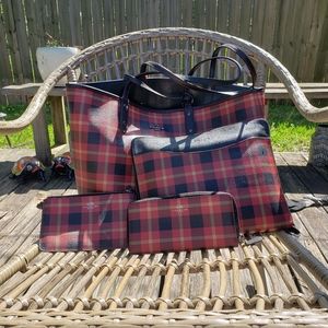 Coach tote, wallet,  tablet case and small clutch